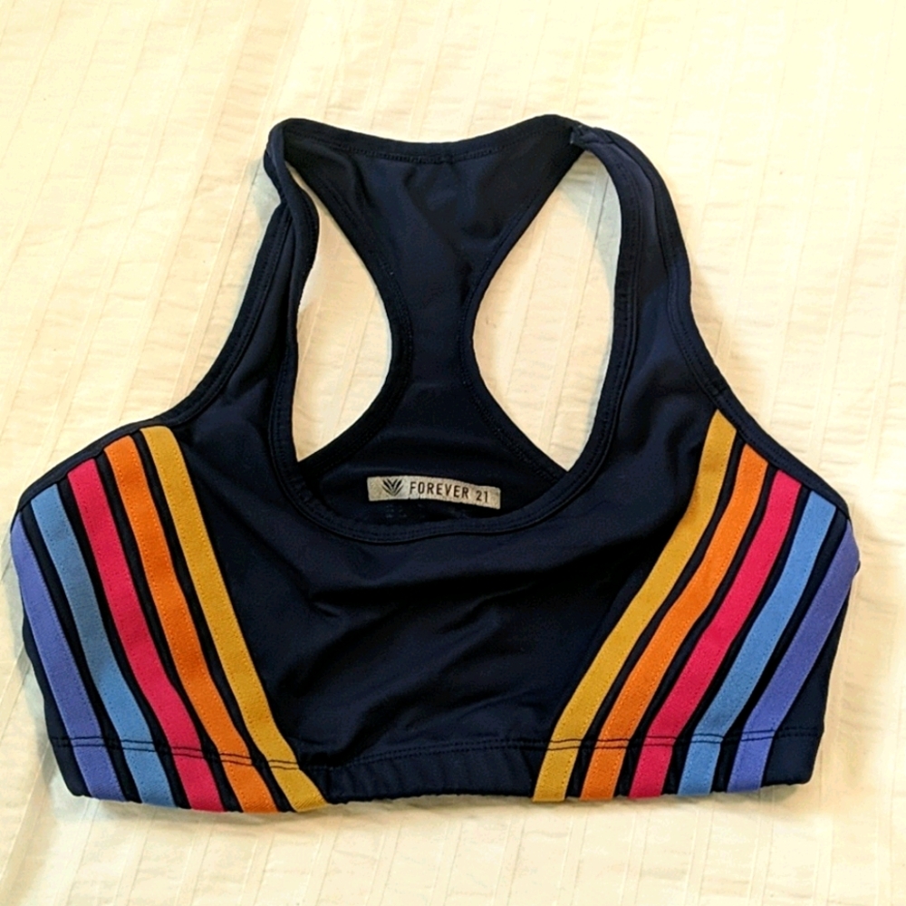 Rainbow sports bra
